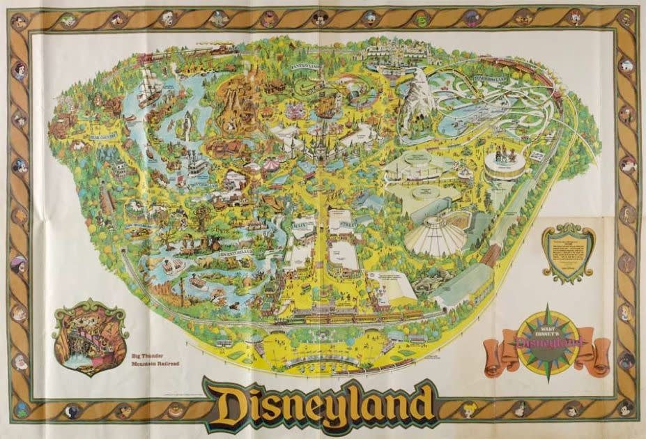 1979 Disneyland Map